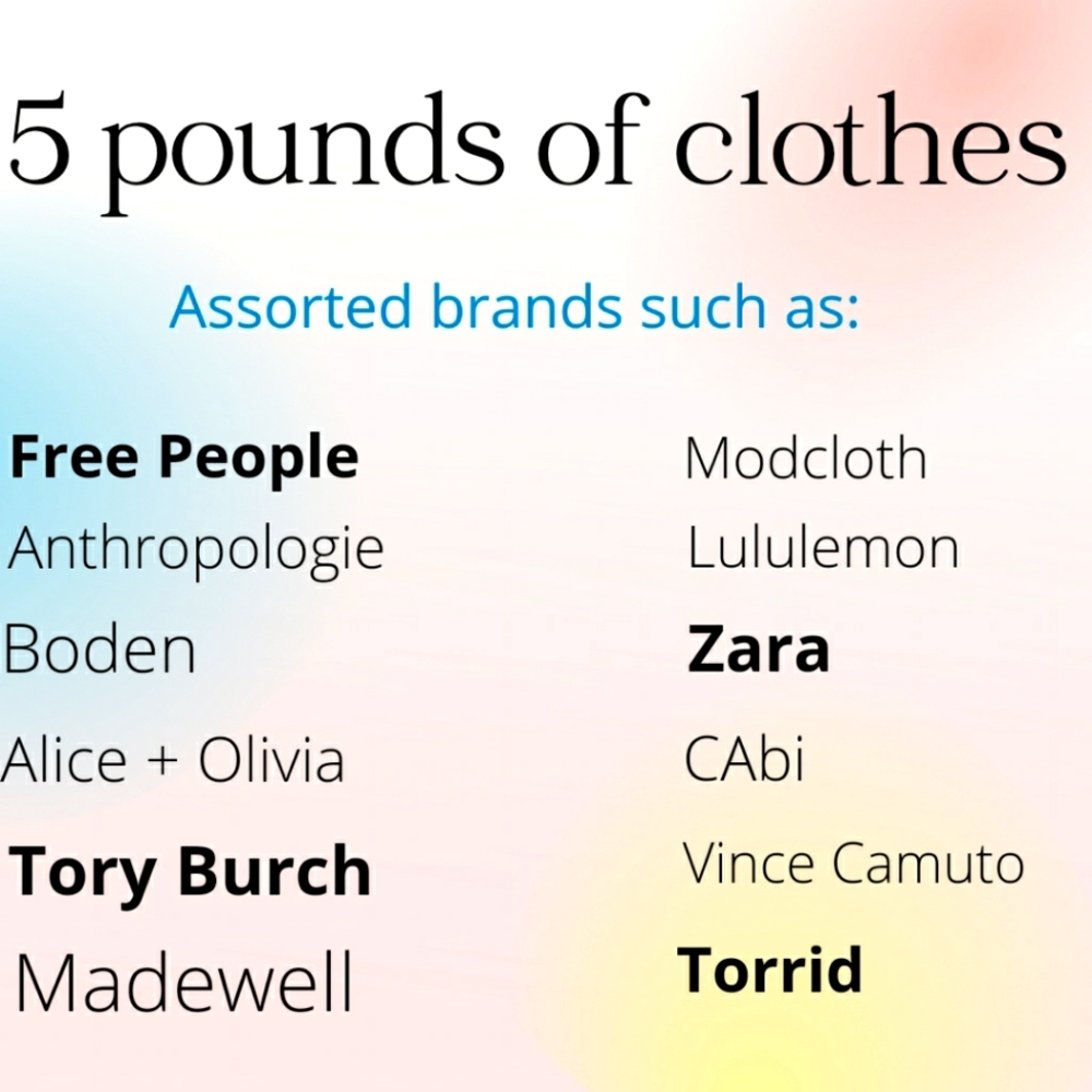 Resellers Mystery Box 5lbs of NWT/NWOT/EUC various sizes